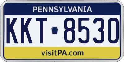 PA license plate KKT8530