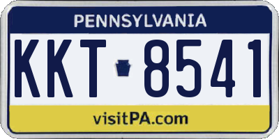 PA license plate KKT8541