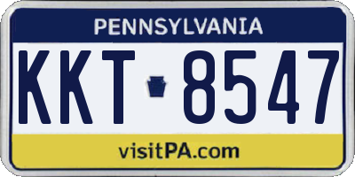 PA license plate KKT8547