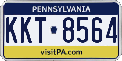 PA license plate KKT8564