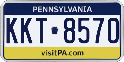 PA license plate KKT8570