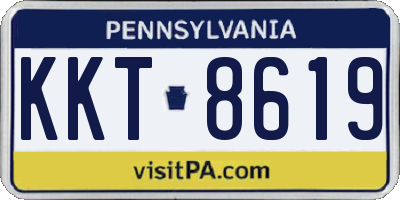 PA license plate KKT8619