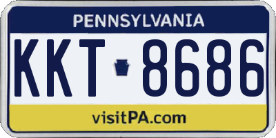 PA license plate KKT8686