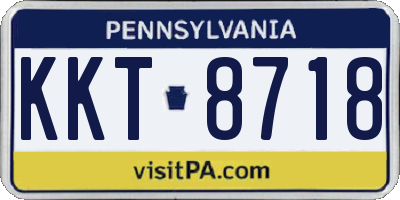 PA license plate KKT8718