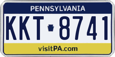 PA license plate KKT8741