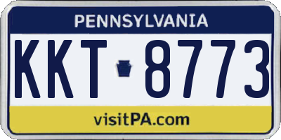 PA license plate KKT8773