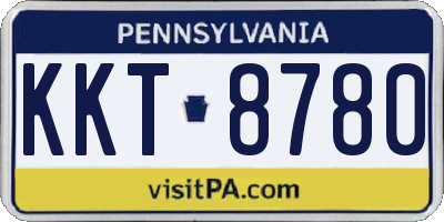 PA license plate KKT8780