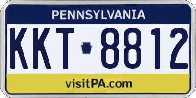 PA license plate KKT8812