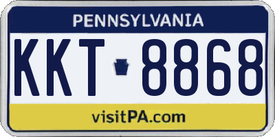 PA license plate KKT8868