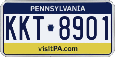 PA license plate KKT8901