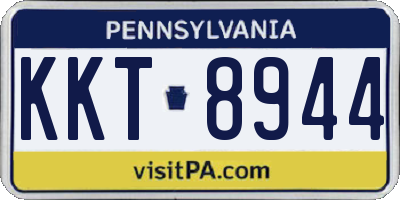 PA license plate KKT8944