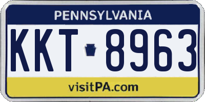 PA license plate KKT8963