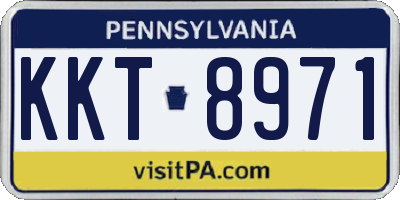 PA license plate KKT8971