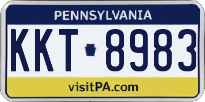 PA license plate KKT8983
