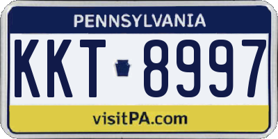 PA license plate KKT8997