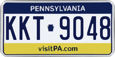 PA license plate KKT9048