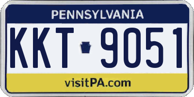 PA license plate KKT9051