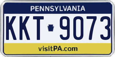 PA license plate KKT9073