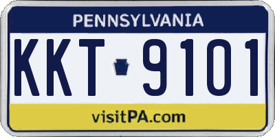 PA license plate KKT9101