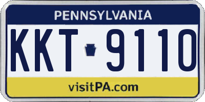 PA license plate KKT9110