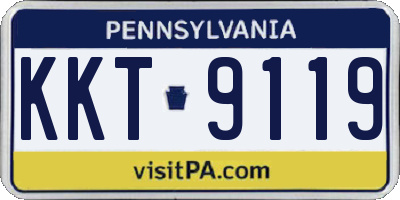 PA license plate KKT9119