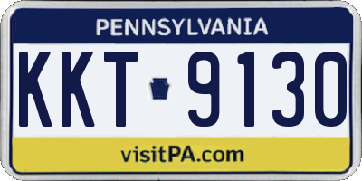 PA license plate KKT9130