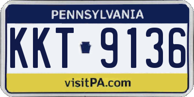 PA license plate KKT9136