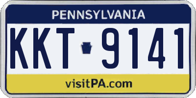 PA license plate KKT9141
