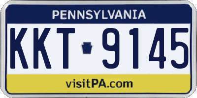 PA license plate KKT9145