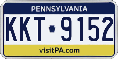 PA license plate KKT9152