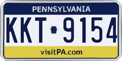 PA license plate KKT9154