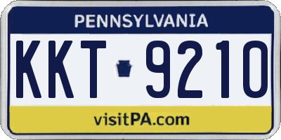 PA license plate KKT9210