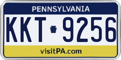 PA license plate KKT9256