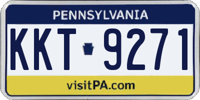 PA license plate KKT9271