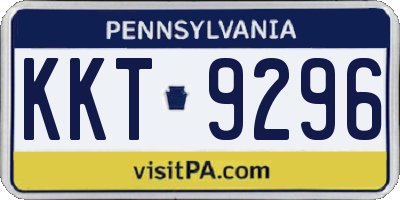 PA license plate KKT9296