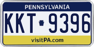 PA license plate KKT9396
