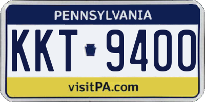PA license plate KKT9400