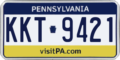 PA license plate KKT9421