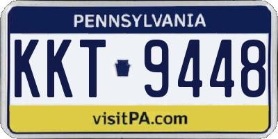 PA license plate KKT9448