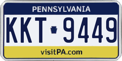 PA license plate KKT9449