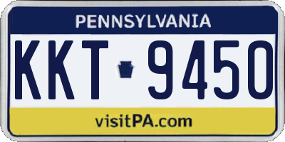 PA license plate KKT9450