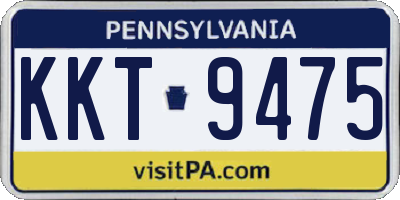 PA license plate KKT9475