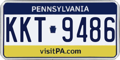 PA license plate KKT9486