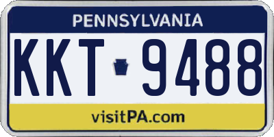 PA license plate KKT9488