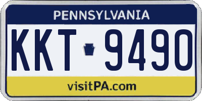 PA license plate KKT9490
