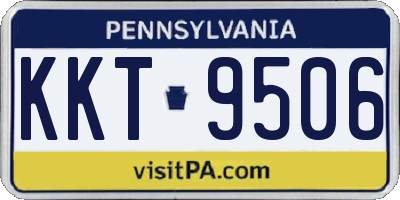 PA license plate KKT9506