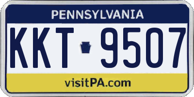PA license plate KKT9507
