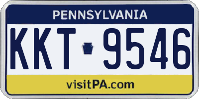 PA license plate KKT9546