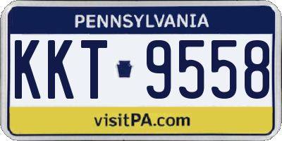 PA license plate KKT9558