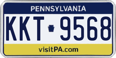 PA license plate KKT9568